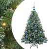 vidaXL Kunstigt juletr&aelig; med 150 LED'er Gr&oslash;n 120 cm PE og PVC