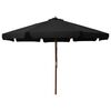 vidaXL udend&oslash;rs parasol med tr&aelig;stang 330 cm sort