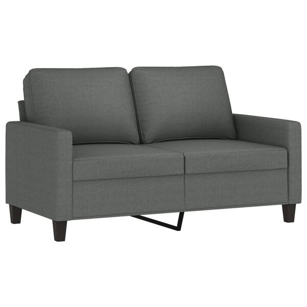 vidaXL 2-personers sofa 120 cm stof mørkegrå