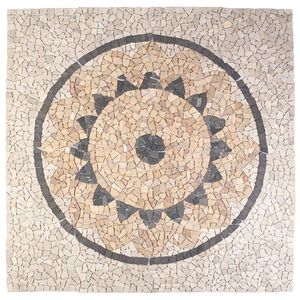 vidaXL Mosaic Fliser Solsikke M&oslash;nster Flerfarvet 120 x 120 cm Marmor