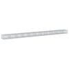 vidaXL gabionkurv med cover 1100x100x50 cm galvaniseret jern