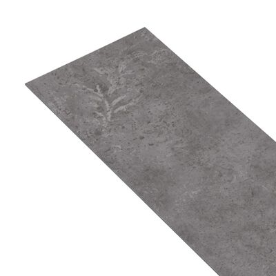 vidaXL selvhæftende PVC-gulvplanker 5,21 m² 2 mm betongrå