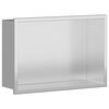 vidaXL Bruse Niche S&oslash;lv 30 x 20 x 9,5 cm Rustfrit st&aring;l
