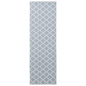 vidaXL T&aelig;ppe Runner ORIZ 1150 gsm Gr&aring; og Hvid