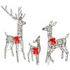 vidaXL Julebelysning rensdyrfamilie med LED 700 LED'er Varm hvid