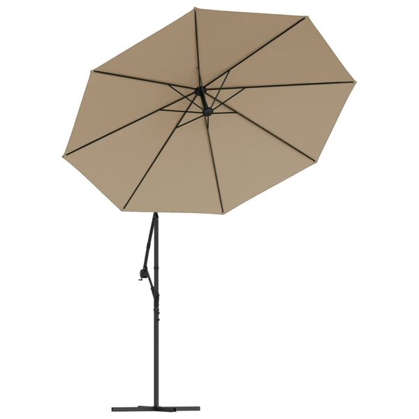 vidaXL reservestof til fritst&aring;ende parasol taupe 350 cm