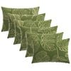 vidaXL Pudebetr&aelig;k 6 pcs HEERLEN Bladdesign 50 x 80 cm Polyester