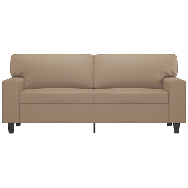 vidaXL 2-personers sofa 140 cm kunstl&aelig;der cappuccino