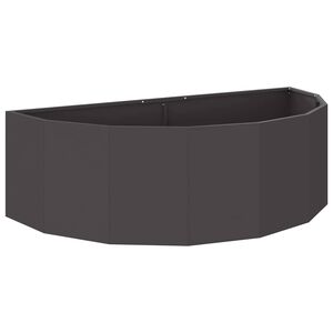 vidaXL Plantekasse Sort 120 x 60 x 35 cm St&aring;l