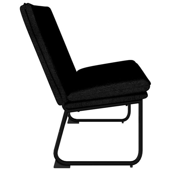 vidaXL bænk 100x75x76 cm stof sort