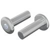 vidaXL Skrue 2 stk. S&oslash;lv 8 x 25 mm St&aring;l
