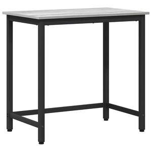 vidaXL bord Gr&aring; Sonoma 100 x 50 x 76,5 cm Ingeni&oslash;rtr&aelig; og st&aring;l