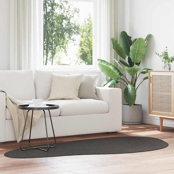 vidaXL Tæppe HUARTE Antracit 100 x 200 cm Polyester