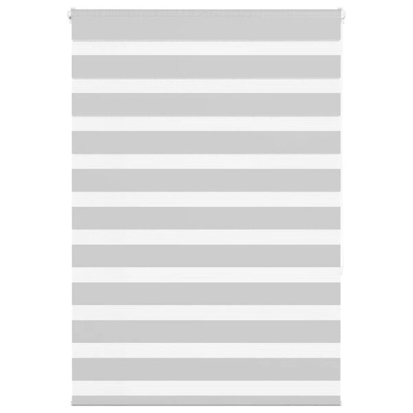 vidaXL zebragardin lysegr&aring; 100x150 cm stofbredde 95,9 cm polyester