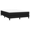 vidaXL Boxspring sengeramme 140x200 cm stof sort