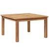 vidaXL Sofabord Brun 60 x 60 x 36 cm Massiv Teaktr&aelig;