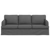 vidaXL Sofa 180cm M&oslash;rkegr&aring; Metal