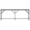 vidaXL konsolbord 200x29x75 cm konstrueret tr&aelig; sort