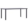 vidaXL spisebord 180x90x75 cm MDF sort og betongr&aring;