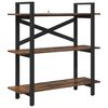vidaXL Bogreol R&oslash;get eg 100 x 33,5 x 102 cm Konstrueret tr&aelig;