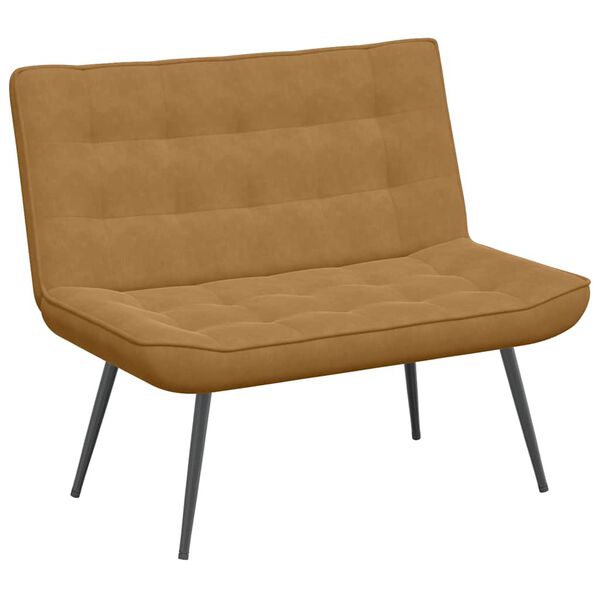 vidaXL b&aelig;nk 110x74x84 cm velour brun