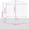 vidaXL Spike Hejn Sort 200 x 200 cm Pulverlakeret st&aring;l
