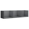 vidaXL cd-reol 75x18x18 cm konstrueret tr&aelig; gr&aring; h&oslash;jglans