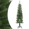 vidaXL kunstigt smalt juletr&aelig; med juletr&aelig;sfod 150 cm PE