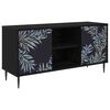 vidaXL TV-skab DOKKUM 102 x 33 x 51 cm Sort eg Konstrueret tr&aelig;