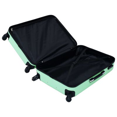 vidaXL kuffertsæt 3 stk. hardcase ABS mintgrøn