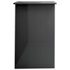 vidaXL skrivebord 100x50x76 cm konstrueret træ grå højglans