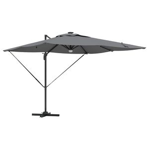 vidaXL Roma Parasol Antracit 286 x 284 x 270 cm Aluminium og Polyester