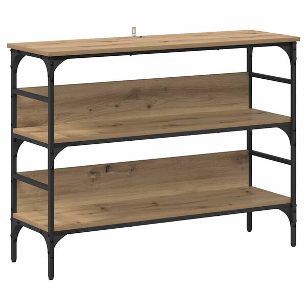 vidaXL Konsolbord artisan eg 100 x 32 x 75 cm Konstrueret tr&aelig;