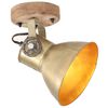 vidaXL industrielle væg-/loftlamper 2 stk. 20x25 cm E27 messingfarvet