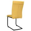 vidaXL spisebordsstole med cantilever 2 stk. stof sennepsgul