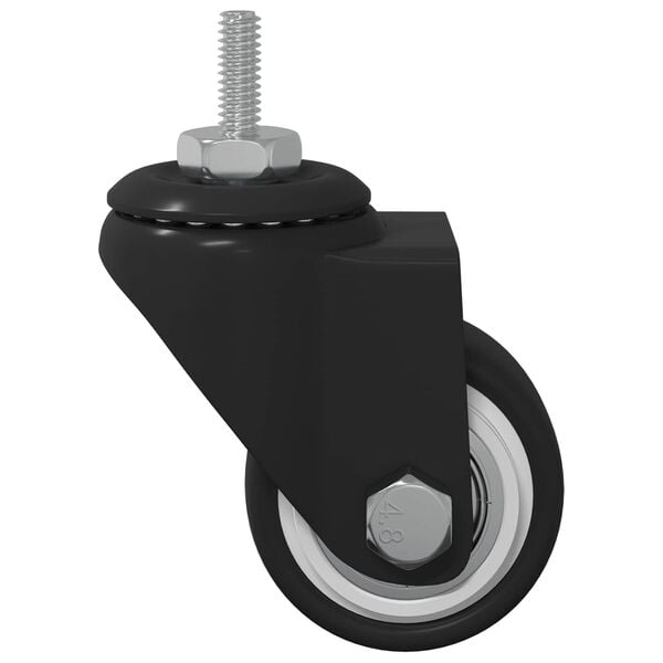 vidaXL Svinghjul 12 pcs Sort 40,4 x 40,4 x 19,7 mm Jern og nylon