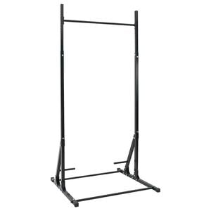 vidaXL Pull-Up Bar Station Sort 101 x 102 x 235 cm Pulverlakeret Stål
