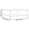 vidaXL sofabord 100x100x40 cm konstrueret tr&aelig; sonoma-eg