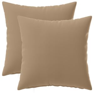 vidaXL Pudebetr&aelig;k 2 stk. HEERLEN Gr&aring;brun 30 x 30 cm Polyester