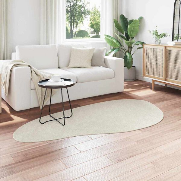 vidaXL Tæppe HUARTE Creme 100 x 200 cm Polyester