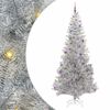 vidaXL Juletr&aelig; med 300 LED'er med stativ S&oslash;lv 240 cm PET