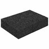 vidaXL Gummigranulat terrasseplade Sort 6 x 9 x 2 cm Gummi