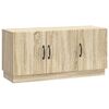 vidaXL TV-skab Sonoma-eg 99 x 34,5 x 47 cm Konstrueret tr&aelig;