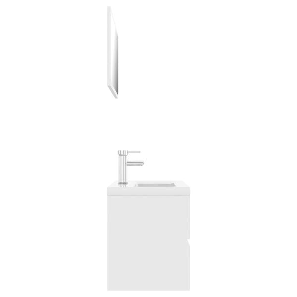 vidaXL badev&aelig;relsesm&oslash;bels&aelig;t konstrueret tr&aelig; hvid