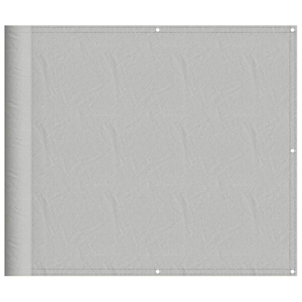 vidaXL altanafsk&aelig;rmning 90x600 cm 100 % polyester lysegr&aring;