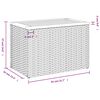 vidaXL haveborde 2 stk. 55x34x37 cm polyrattan og massivt træ beige