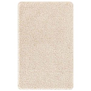 vidaXL Antiskrid Badm&aring;tte Creme 50 x 80 cm PP