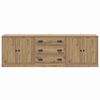 vidaXL Sideboards med skuffe 3 pcs Gammelt tr&aelig; 70 x 35,5 x 67,5 cm