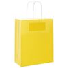 vidaXL papirposer 50 stk. med h&aring;ndtag 18x8x22 cm gul