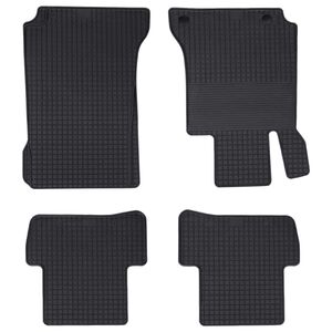 vidaXL Bilm&aring;tte 4 pcs Sort velegnet til C-Class W205 4D bag Gummi